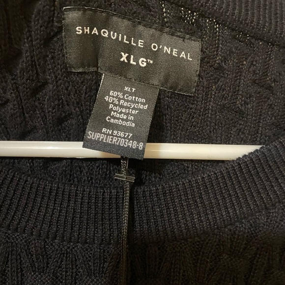 Shaquille O’Neal Sweater NWT size XLarge Tall - Picture 3 of 6